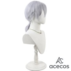 画像3: ツイステッドワンダーランド　風　シルバー（Silver）　マスカレードドレス　コスプレウィッグ　鬘　かつら (3)