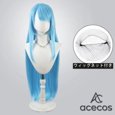 画像1: バーチャルYouTuber　風　VTuber　星街すいせい　miCometベアブランド衣装　コスプレウィッグ　鬘　かつら (1)