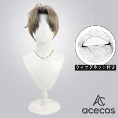 画像1: 刀剣乱舞　風　へし切り長谷部　コスプレウィッグ　鬘　かつら (1)