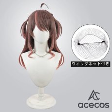 画像1: バーチャルYouTuber　風　VTuber　夏色まつり　魔法少女衣装　闇落ちVer.　コスプレウィッグ　鬘　かつら (1)