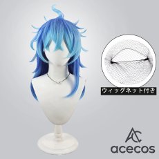 画像1: ツイステッドワンダーランド　風　イデア・シュラウド(Idia Shroud)　コスプレウィッグ　鬘　かつら (1)