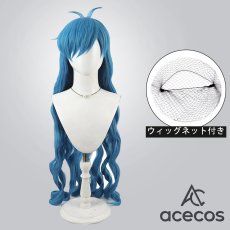 画像1: マーメイドメロディーぴちぴちピッチ　風　宝生波音　ライブ衣装　コスプレウィッグ　鬘　かつら (1)