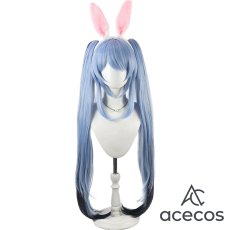 画像2: バーチャルYouTuber　風　VTuber　兎田ぺこら　堕天使パンク風衣装　コスプレウィッグ　鬘　かつら (2)