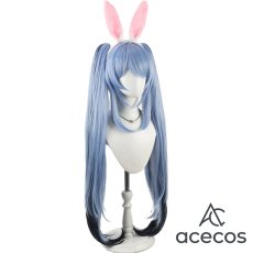 画像3: バーチャルYouTuber　風　VTuber　兎田ぺこら　堕天使パンク風衣装　コスプレウィッグ　鬘　かつら (3)