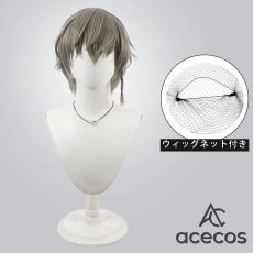 画像1: リバースブルー×リバースエンド　風　煤墨　コスプレウィッグ　鬘　かつら (1)