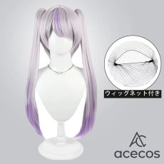 画像1: バーチャルYouTuber　風　Vtuber　ラプラス・ダークネス（La+ Darknesss）　2024新衣装2　コスプレウィッグ　鬘　かつら (1)