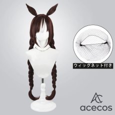 画像1: ウマ娘プリティーダービー　風　ホッコータルマエ　私服　コスプレウィッグ　鬘　かつら (1)