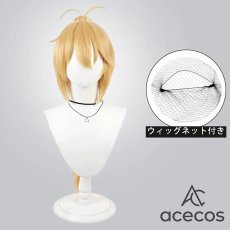 画像1: VOICEPEAK　風　弦巻マキ　コスプレウィッグ　鬘　かつら (1)